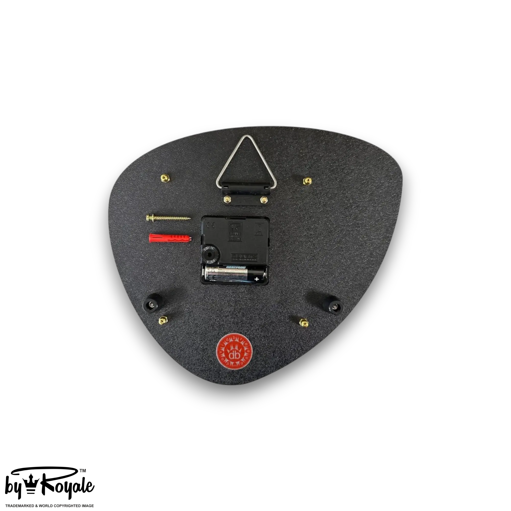 Mid Century Modern Royalexe Laminate Clock By Royale - Pebble in Smeg Blue