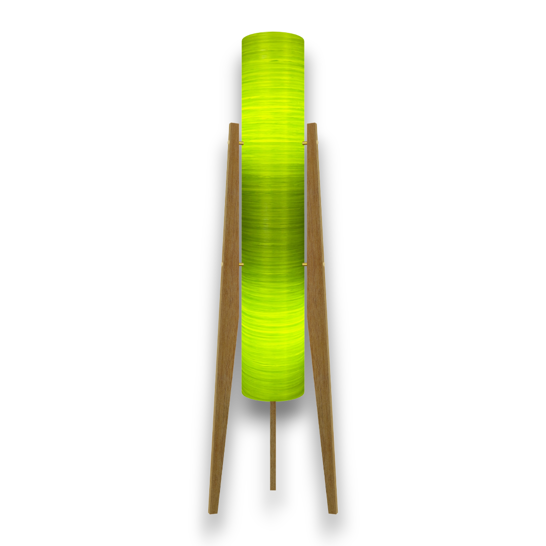 Mid-Century Modern Space Age Rocket Lamp By Royale - The Moonbase in Avocado