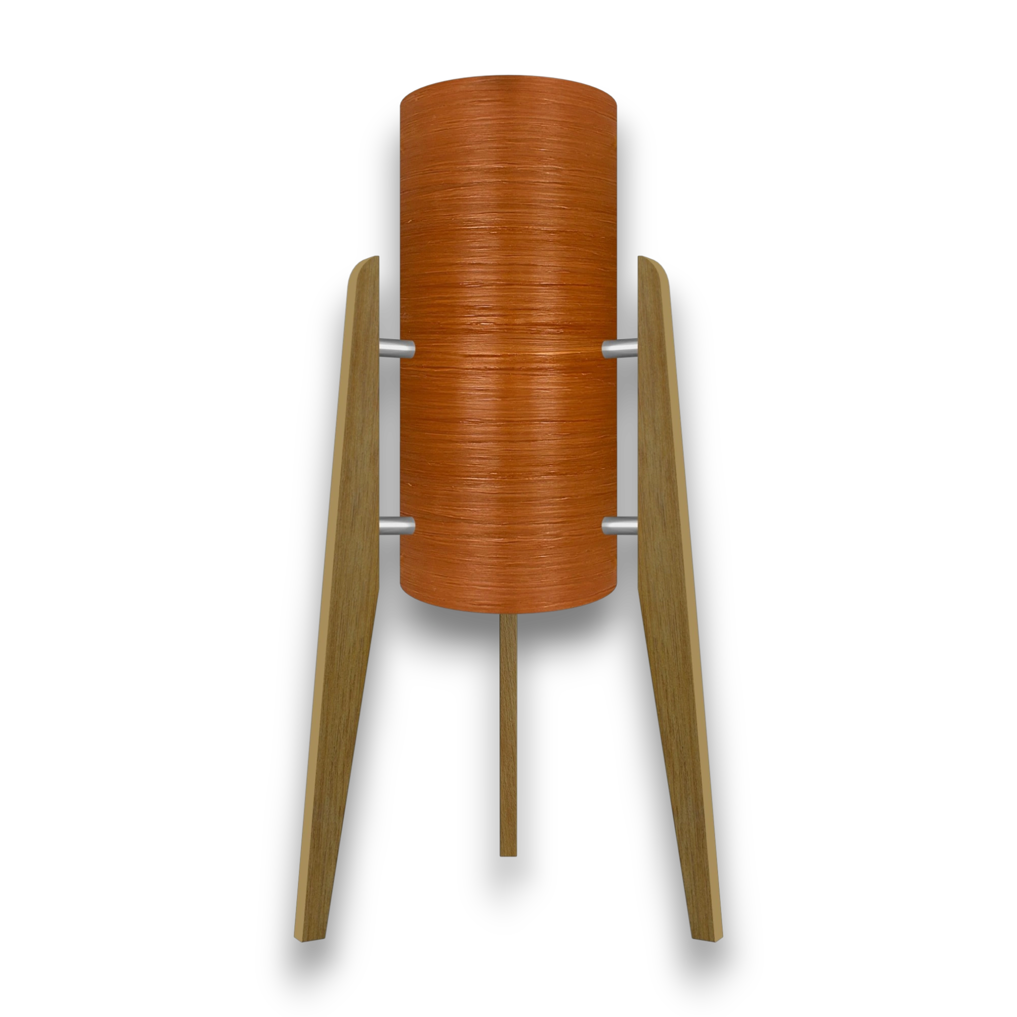 Mid-Century Modern Space Age Rocket Lamp By Royale - The Saturn in Orange