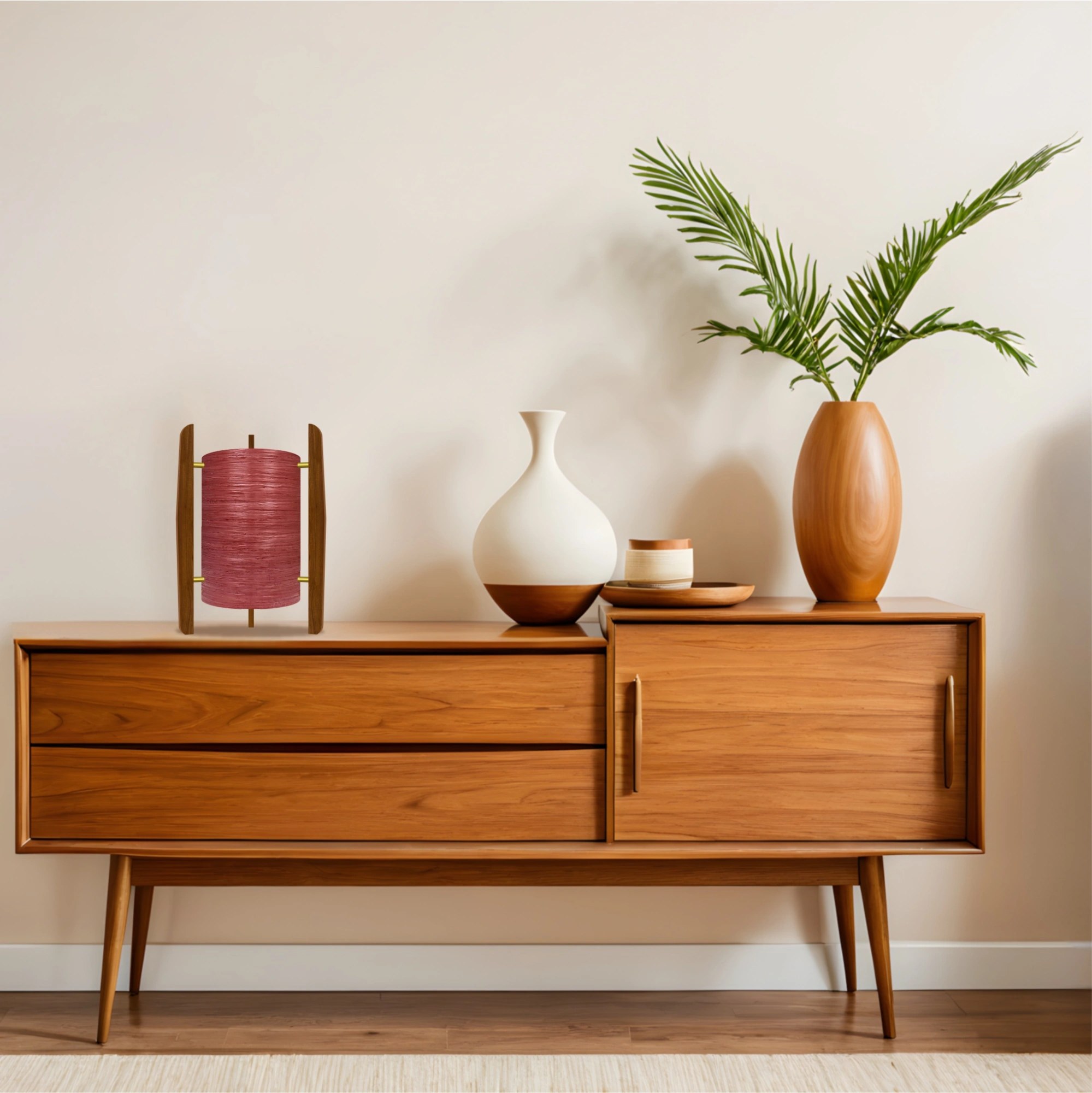 Mid-Century Modern Space Age Rocket Lamp By Royale - The Comet in Pink