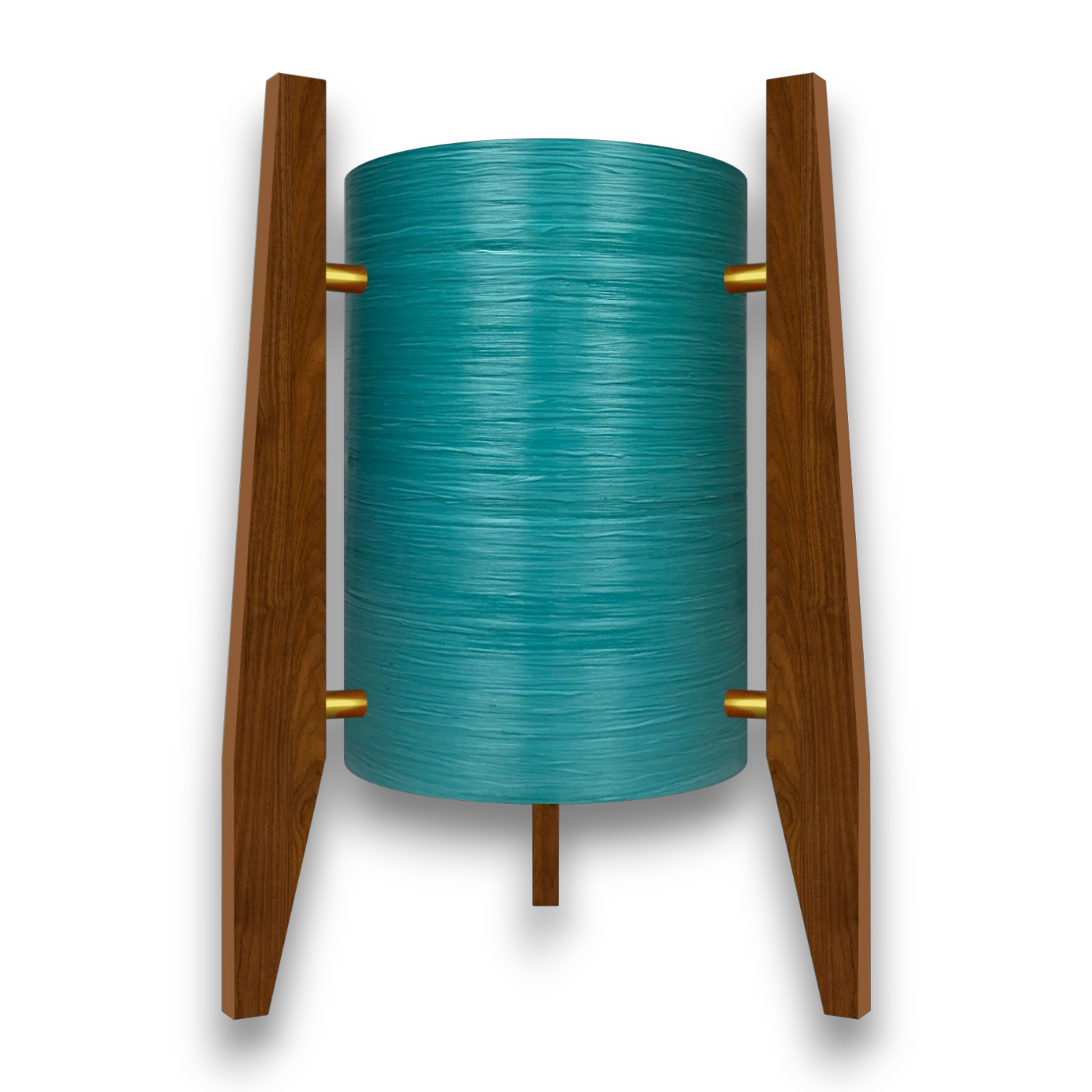 Mid-Century Modern Space Age Rocket Lamp By Royale - The Cosmic in Turquoise