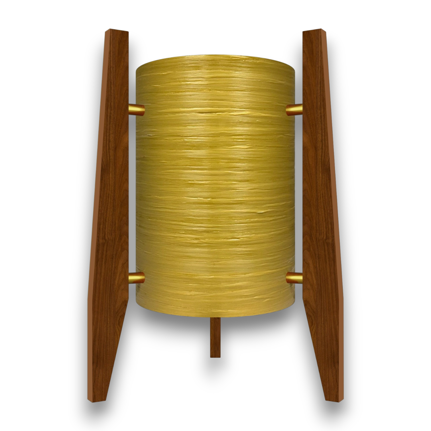 Mid-Century Modern Space Age Rocket Lamp By Royale - The Cosmic in Yellow