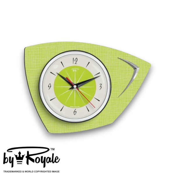 シャープコロンブス号 メモリアルセット Mid Century Modern Royalexe Laminate Clock By Royale - Eclipse