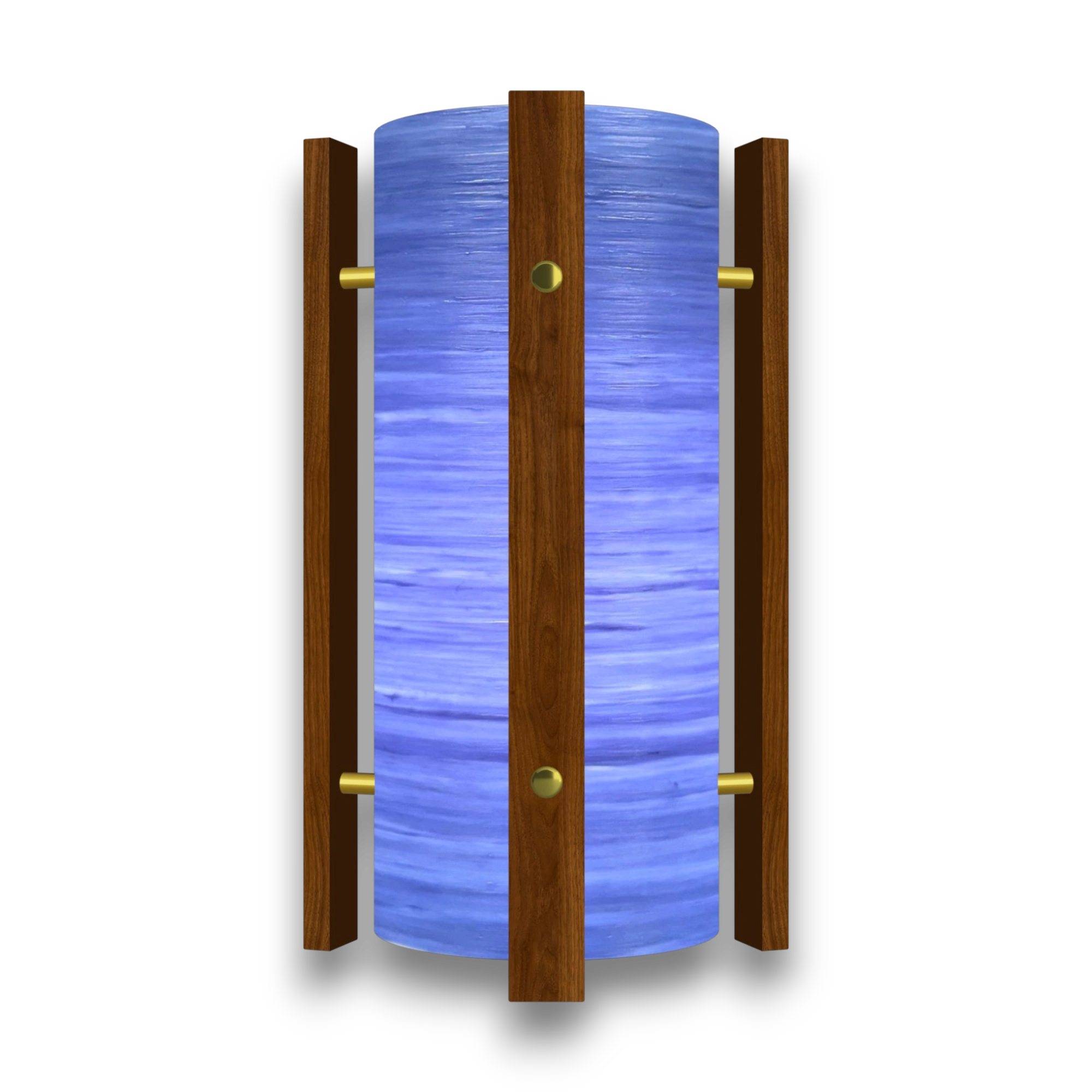 Mid-Century Modern Space Age Lampshade By Royale - The Galaxy in Blue