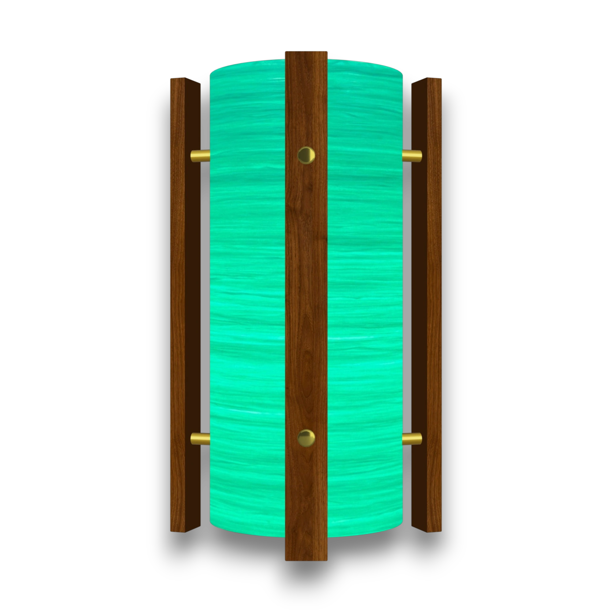 Mid-Century Modern Space Age Lampshade By Royale - The Galaxy in Turquoise