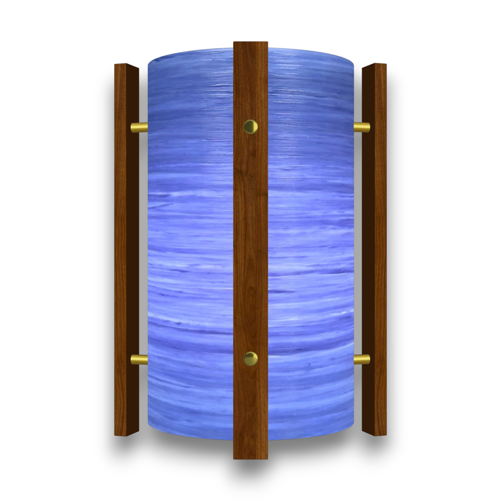 Mid-Century Modern Space Age Lampshade By Royale - The Galaxy in Blue gallery image