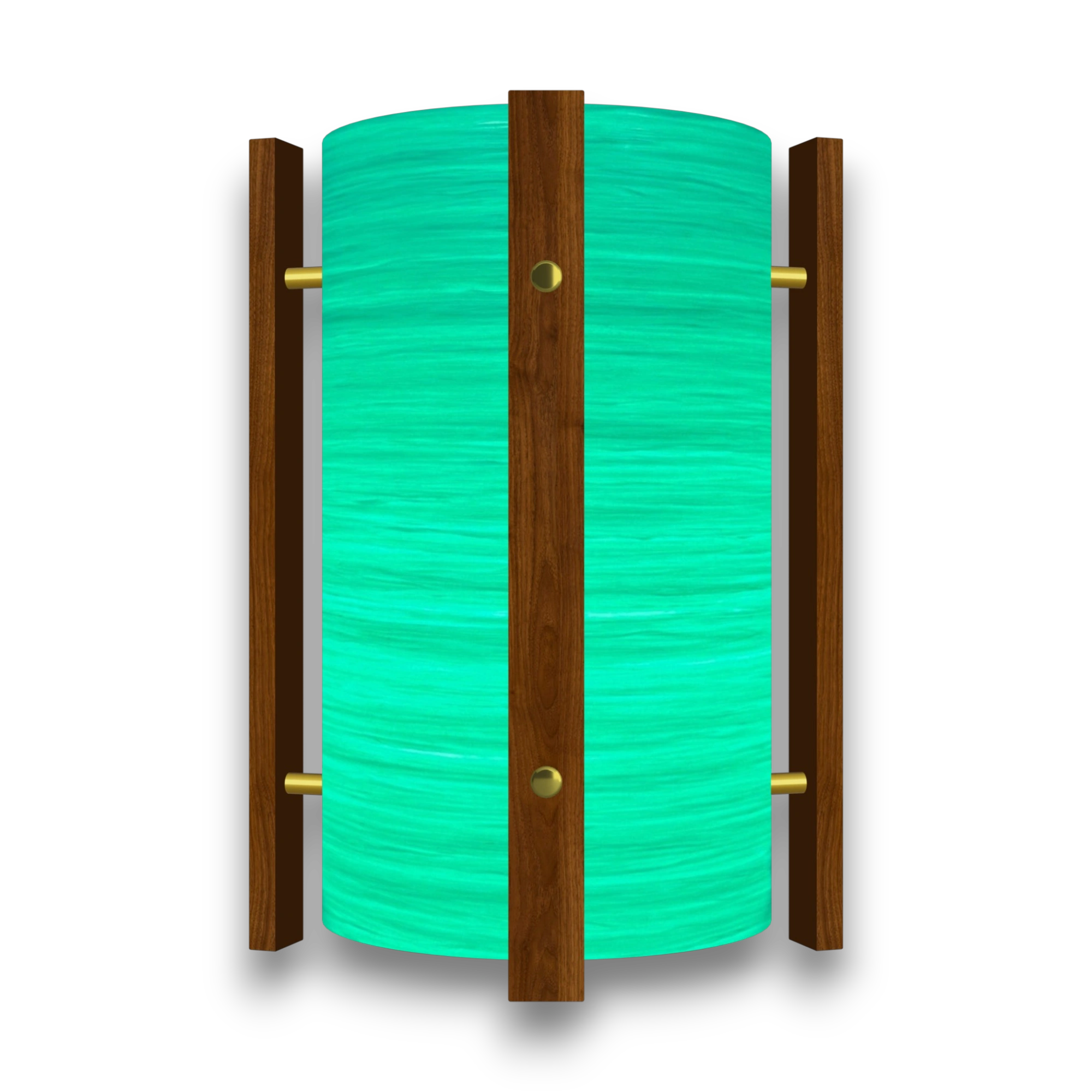 Mid-Century Modern Space Age Lampshade By Royale - The Galaxy in Turquoise gallery image