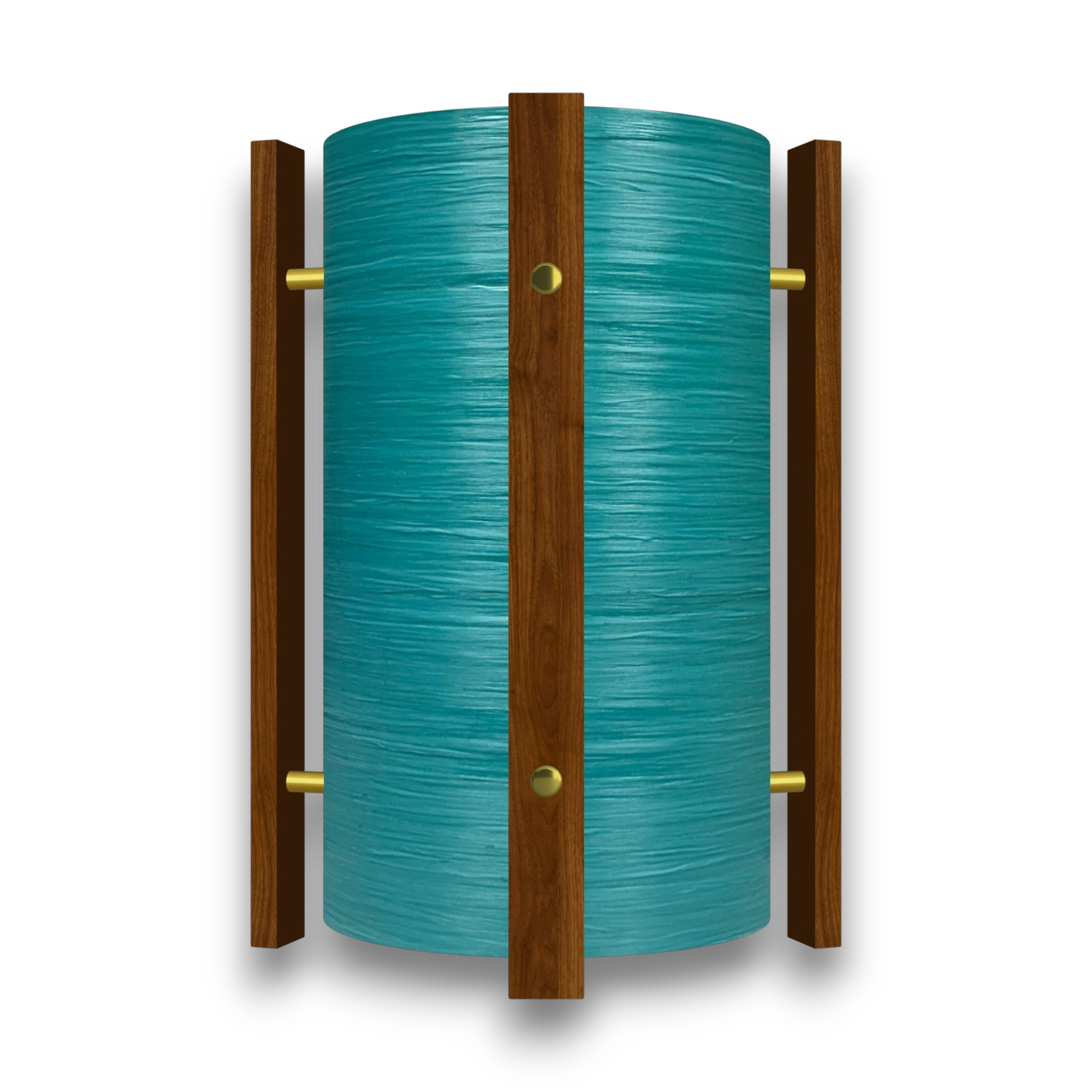 Mid-Century Modern Space Age Lampshade By Royale - The Galaxy in Turquoise