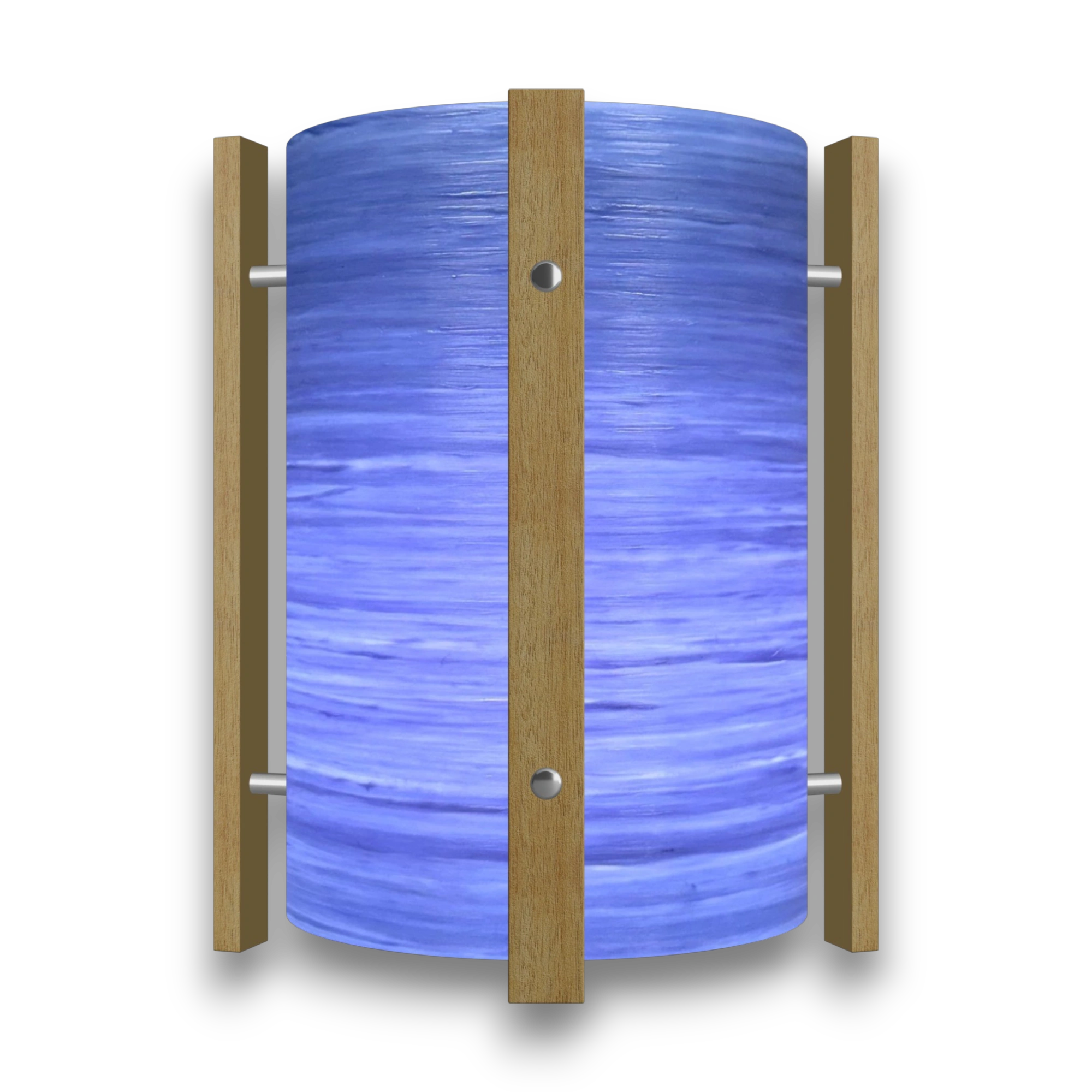 Mid-Century Modern Space Age Lampshade By Royale - The Galaxy in Blue