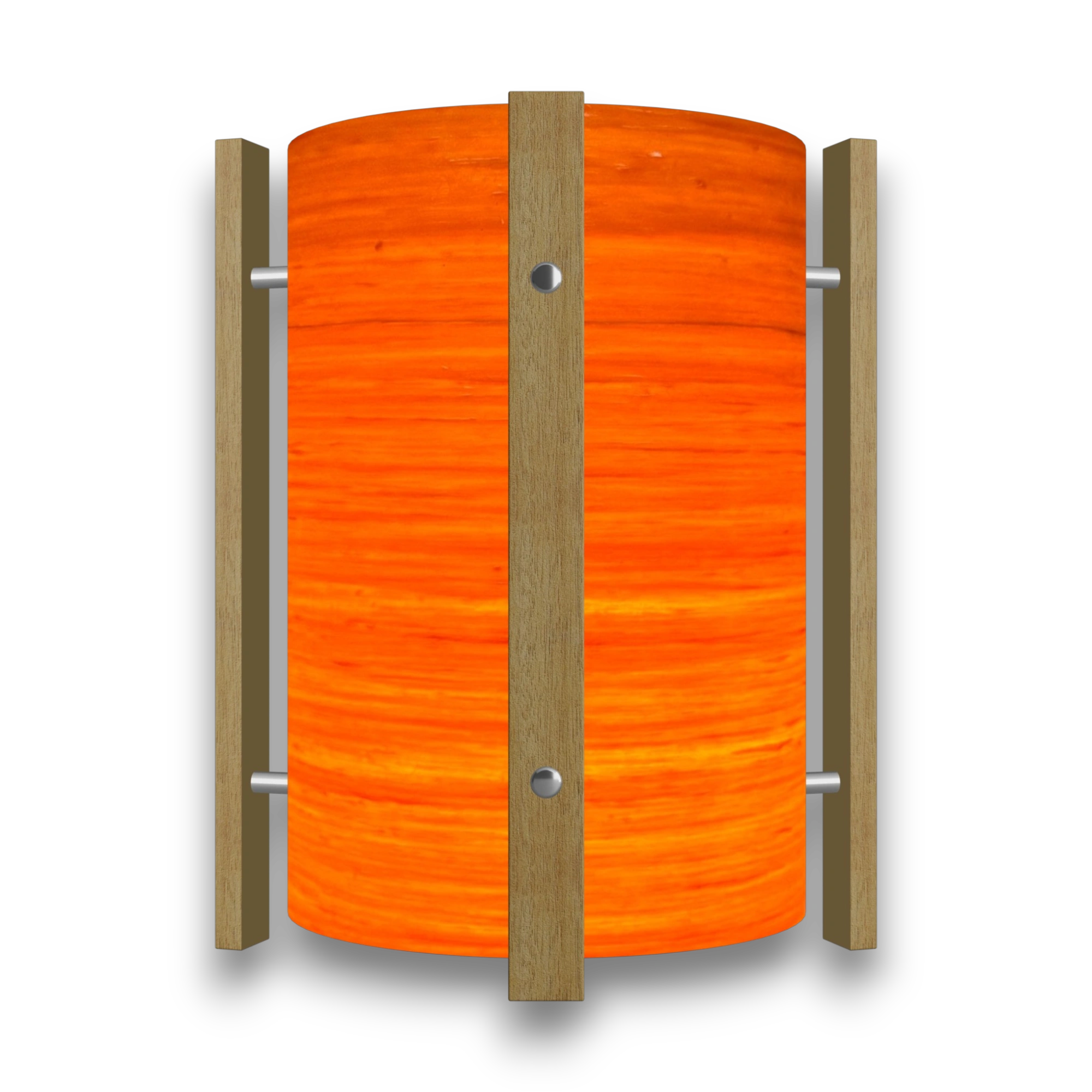 Mid-Century Modern Space Age Lampshade By Royale - The Galaxy in Orange