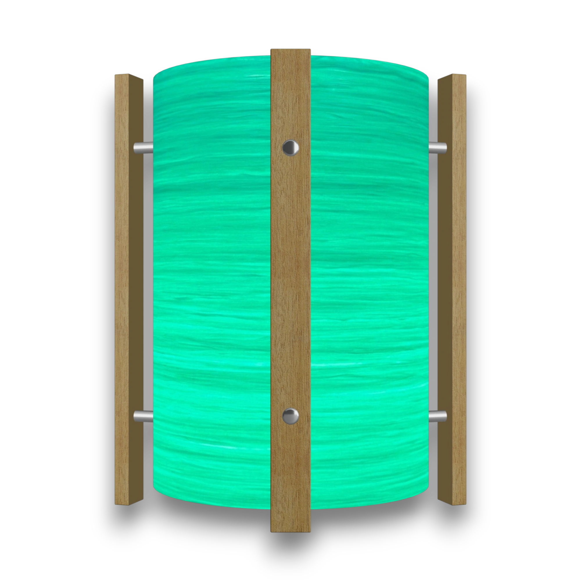 Mid-Century Modern Space Age Lampshade By Royale - The Galaxy in Turquoise