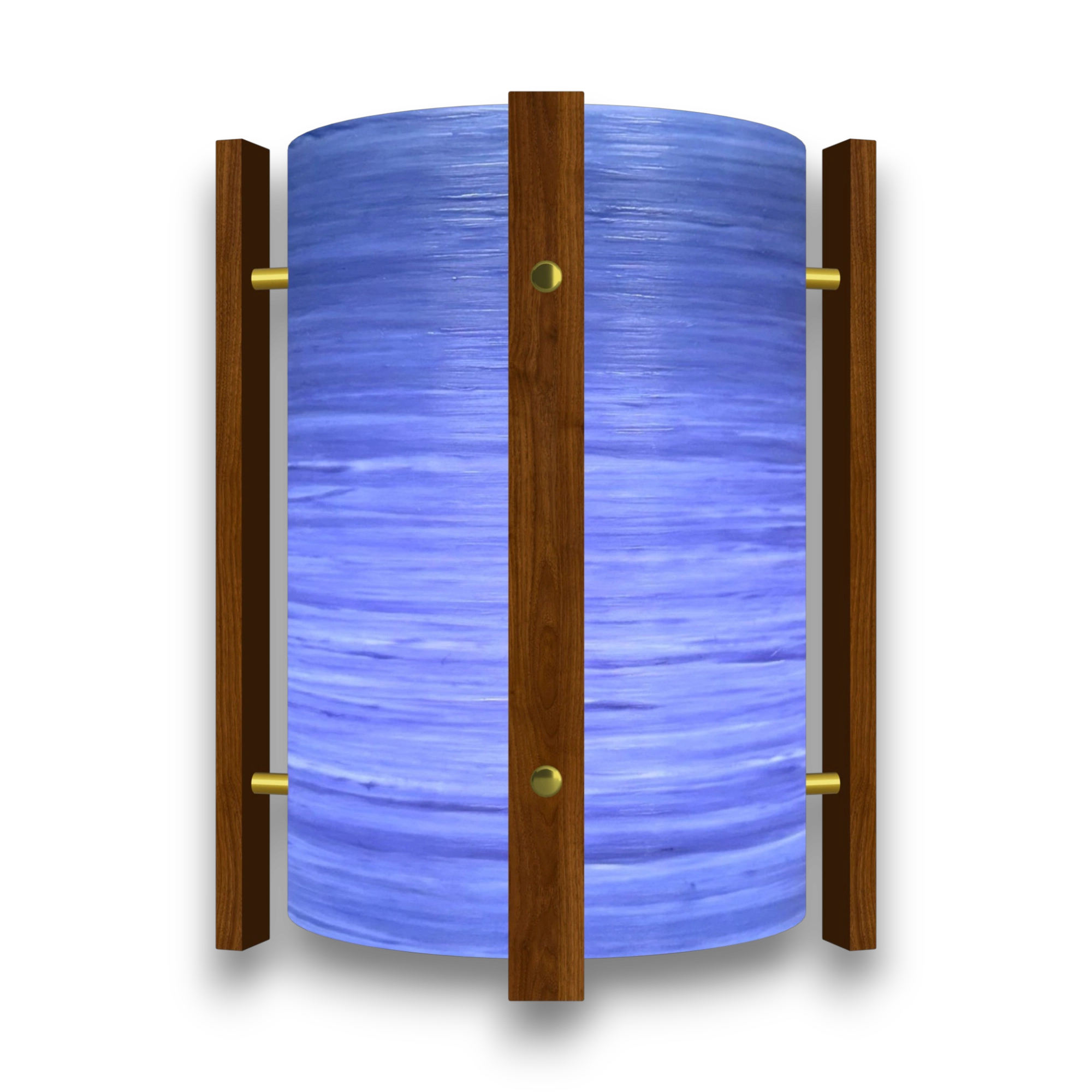 Mid-Century Modern Space Age Lampshade By Royale - The Galaxy in Blue