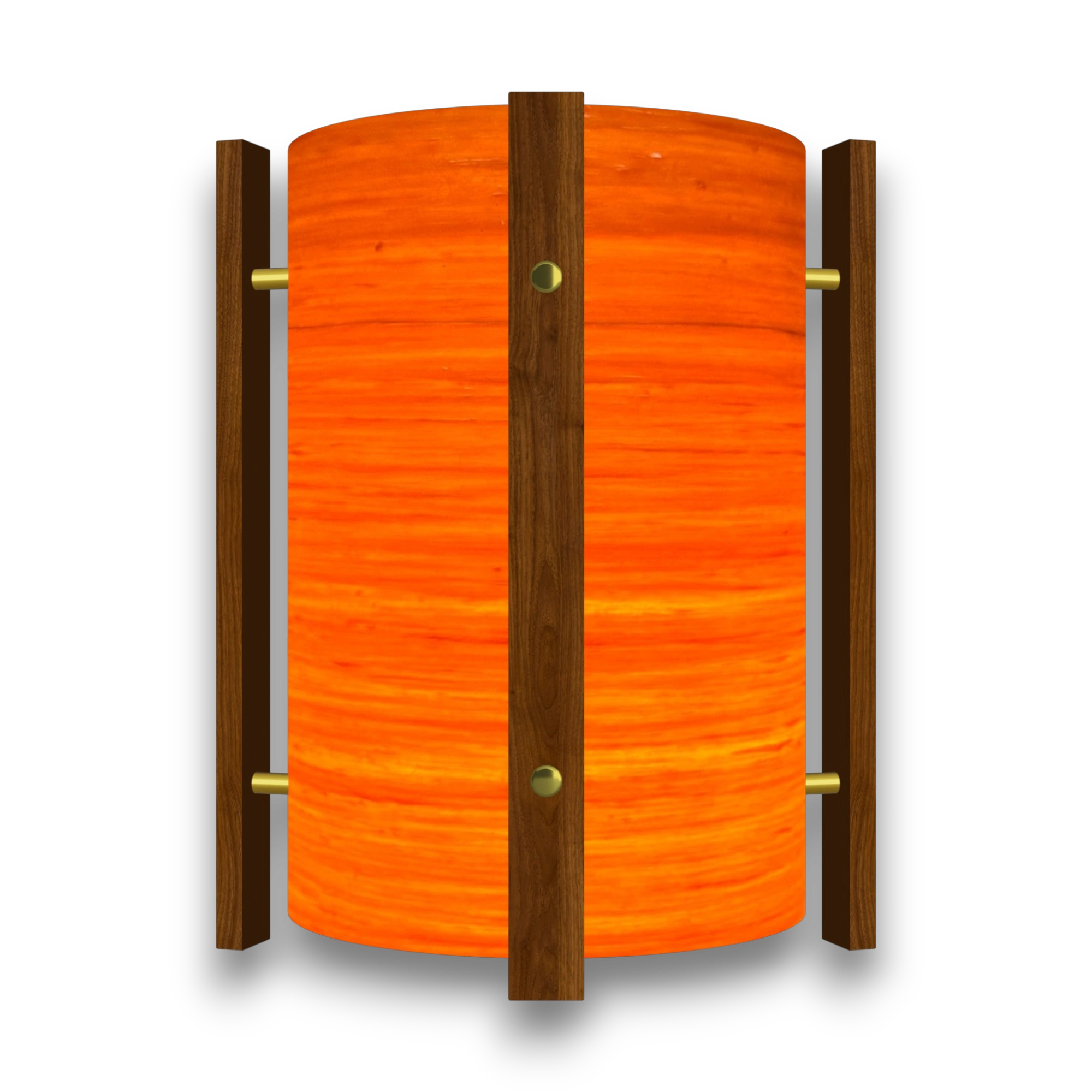 Mid-Century Modern Space Age Lampshade By Royale - The Galaxy in Orange