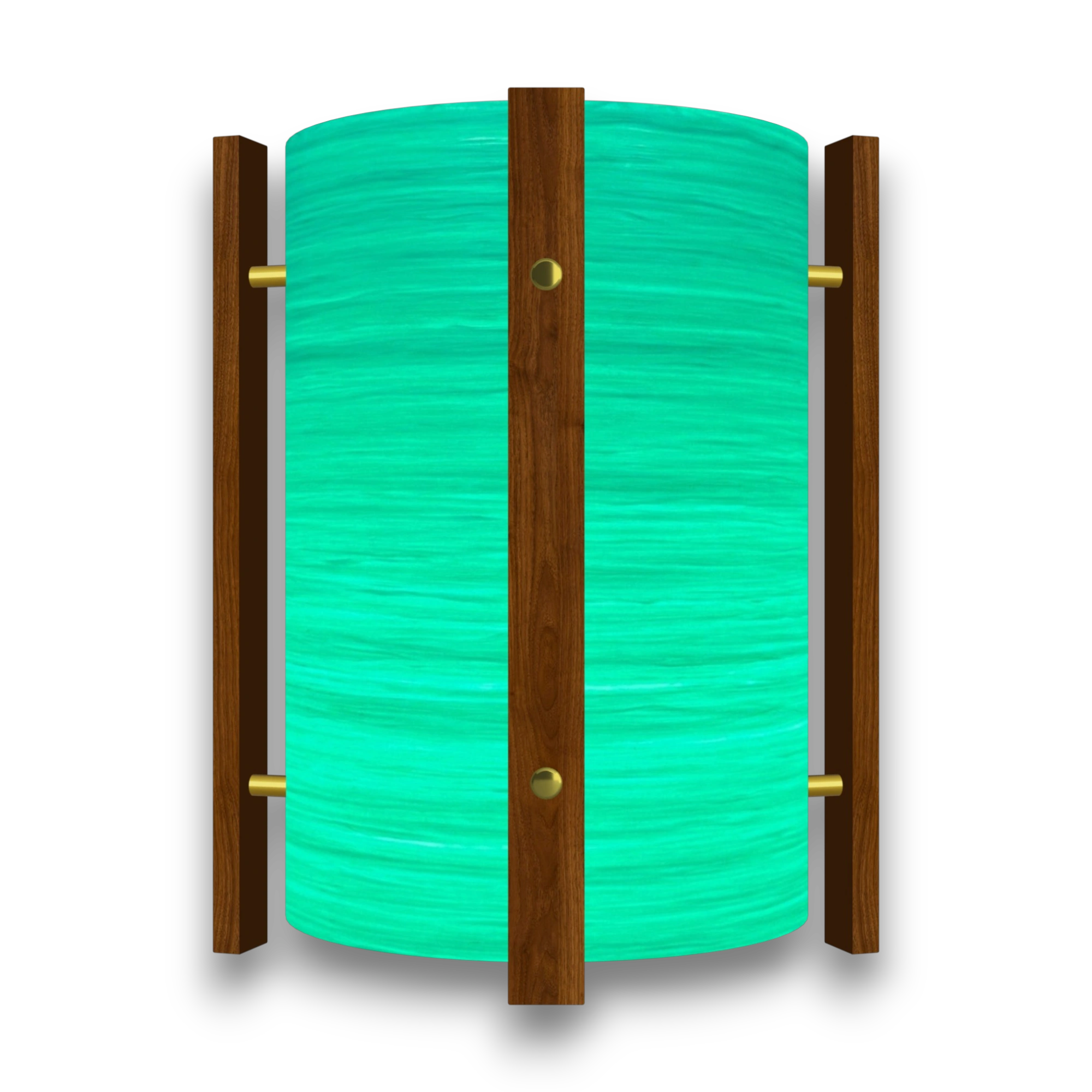 Mid-Century Modern Space Age Lampshade By Royale - The Galaxy in Turquoise