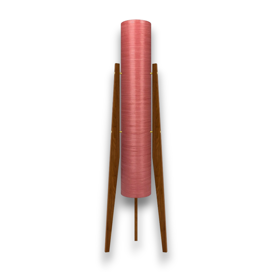 Mid-Century Modern Space Age Rocket Lamp By Royale - The Moonbase in Pink