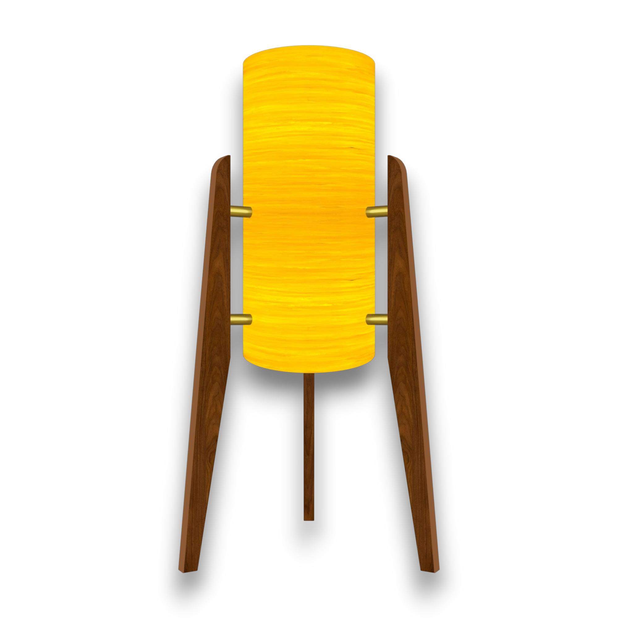 Mid-Century Modern Space Age Rocket Lamp By Royale - The Saturn in Yellow