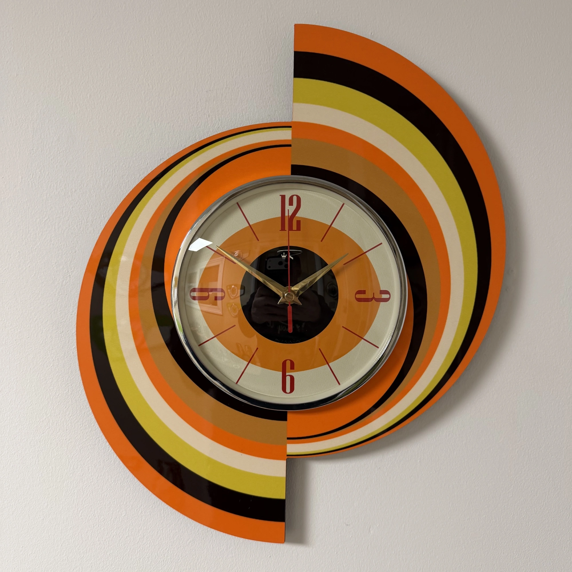 Mid Century Modern Royalexe Laminate Clock By Royale - Design DBC421